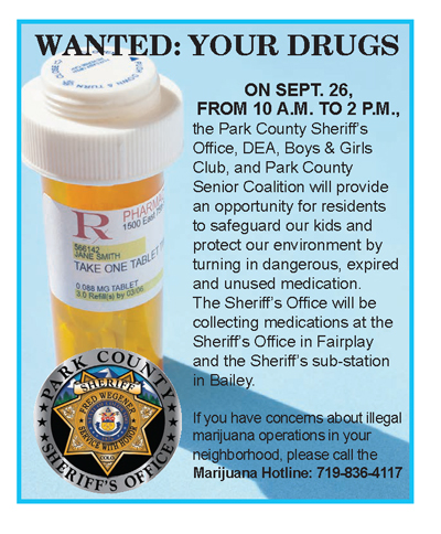 Park County Sheriff Drugs Wanted
